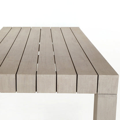 Sonora Outdoor Dining Table - Weathered Gray