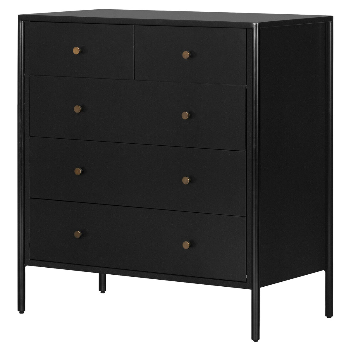 Soto 5 Drawer Dresser - Black