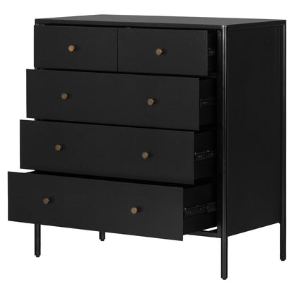 Soto 5 Drawer Dresser - Black