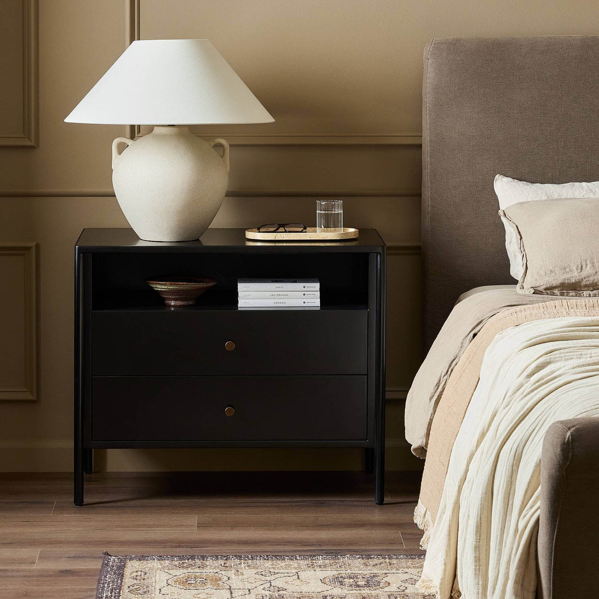 Soto Large Nightstand - Black