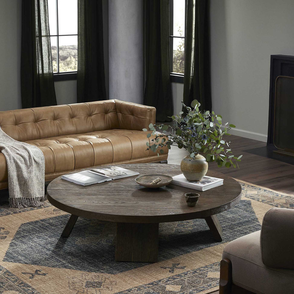 Sparrow Coffee Table - Ashen Oak Resawn Veneer Thick