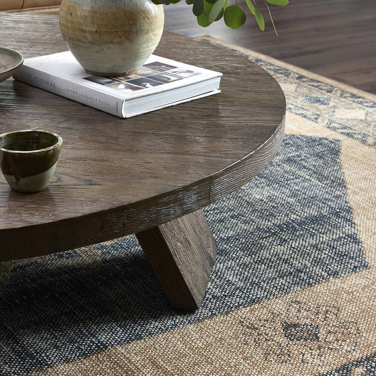 Sparrow Coffee Table - Ashen Oak Resawn Veneer Thick