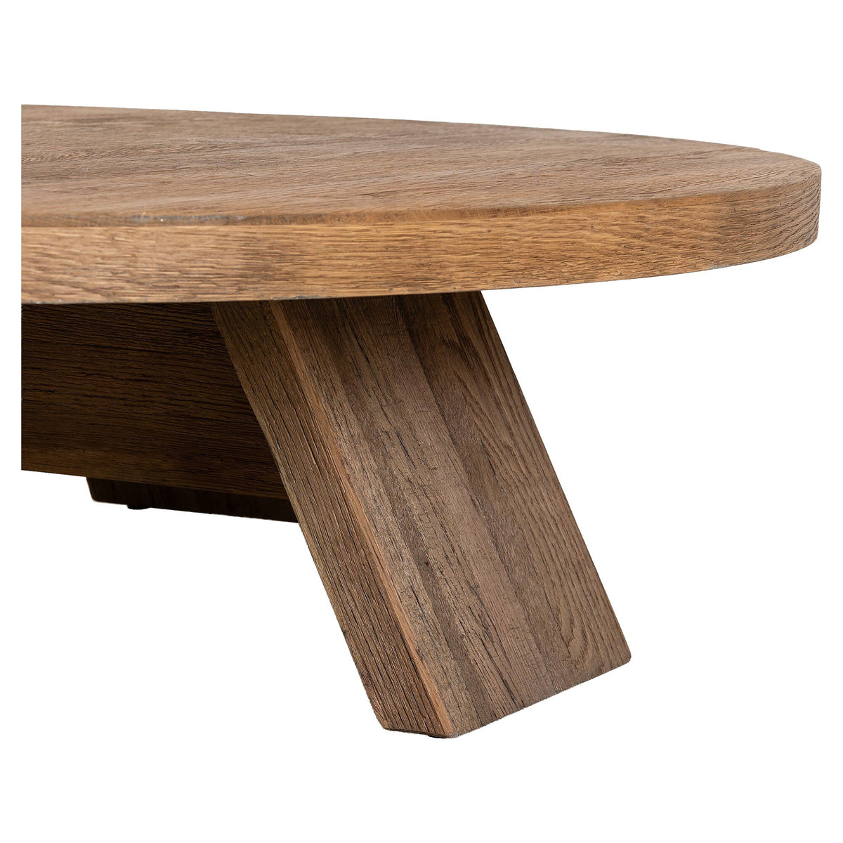 Sparrow Coffee Table - Washed Old Oak Veneer Thick