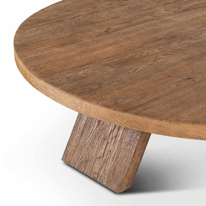 Sparrow Coffee Table - Washed Old Oak Veneer Thick