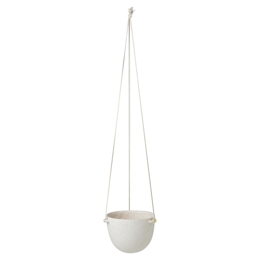 Speckle Large Hanging Pot - Off-White