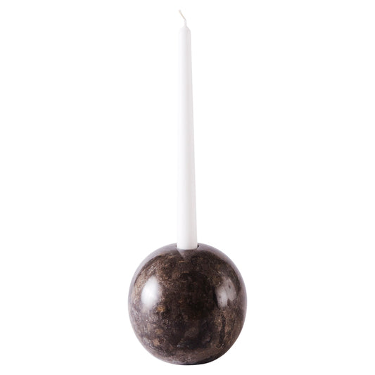Sphere Large Candle Holder - Gray