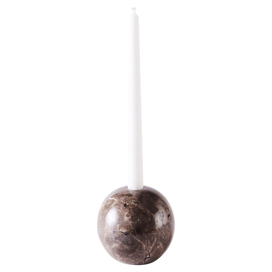 Sphere Medium Candle Holder - Gray
