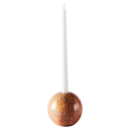 Sphere Medium Candle Holder - Red