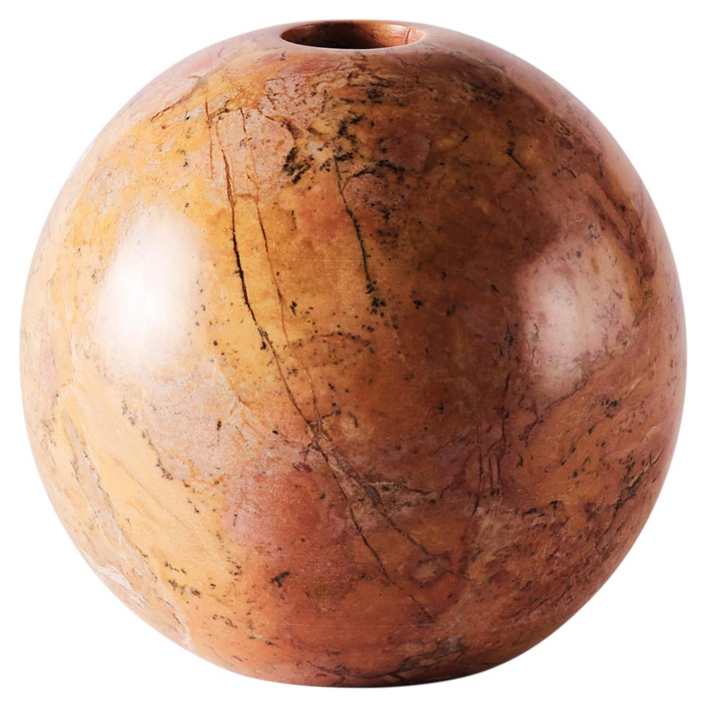 Sphere Medium Candle Holder - Red