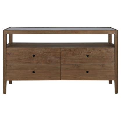 Spindle Dresser - 4 Drawers, Reclaimed Teak