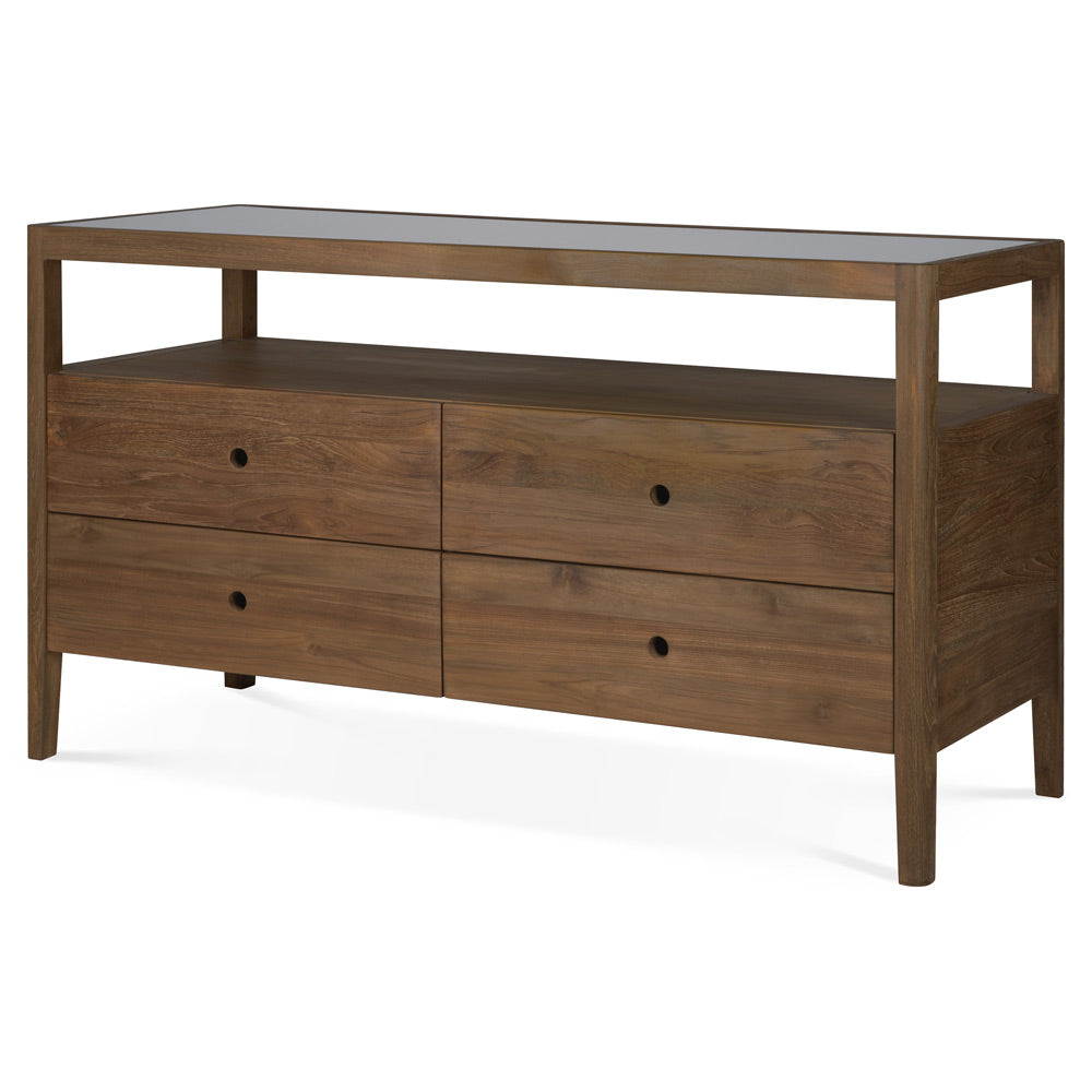 Spindle Dresser - 4 Drawers, Reclaimed Teak