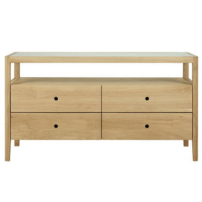 Spindle Dresser - 4 Drawers, Oak
