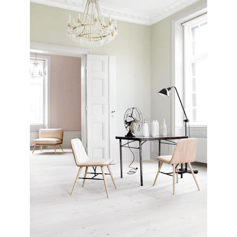 Spine Lounge Chair - Leather, Lacquered Oak