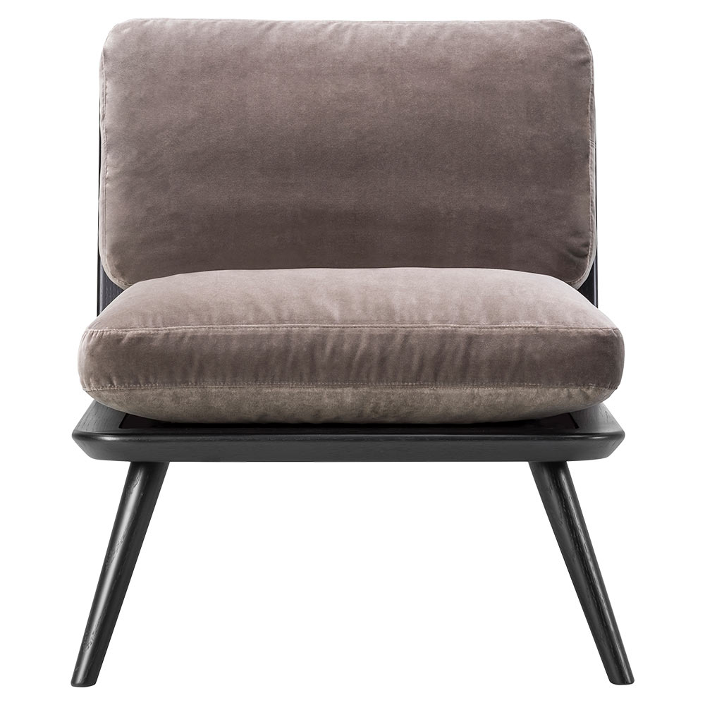 Spine Lounge Chair Petit - Harald 3, Black Lacquered Ash