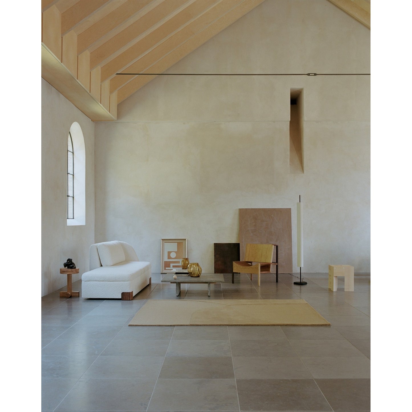 Split Plains Rug - Mustard