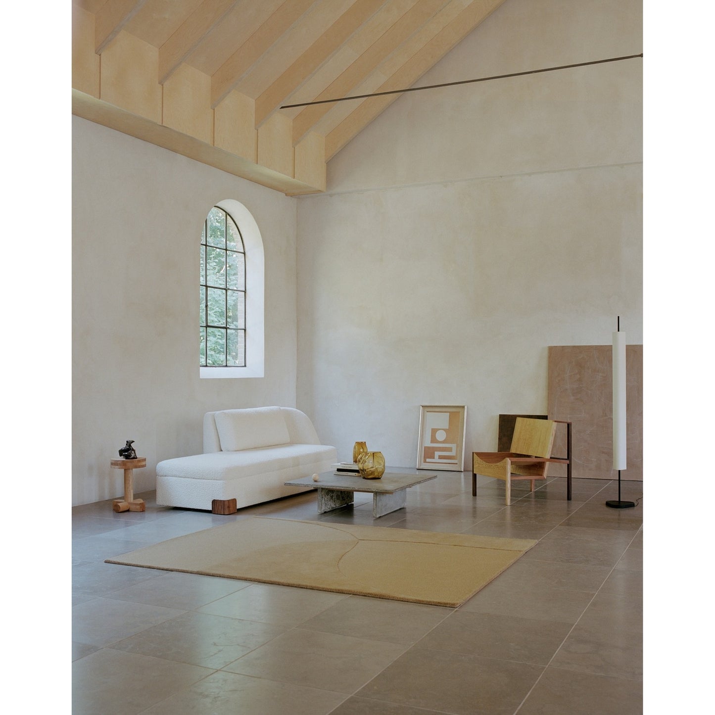 Split Plains Rug - Mustard