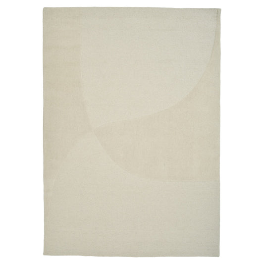 Split Plains Rug - White