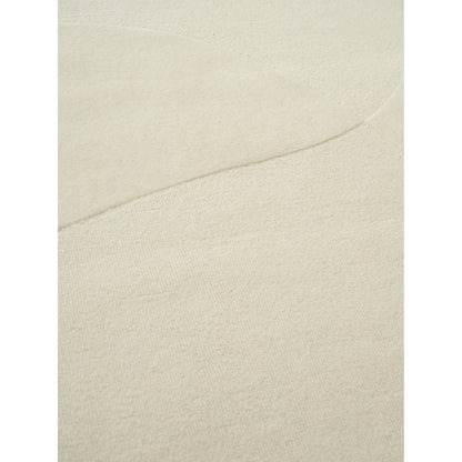 Split Plains Rug - White