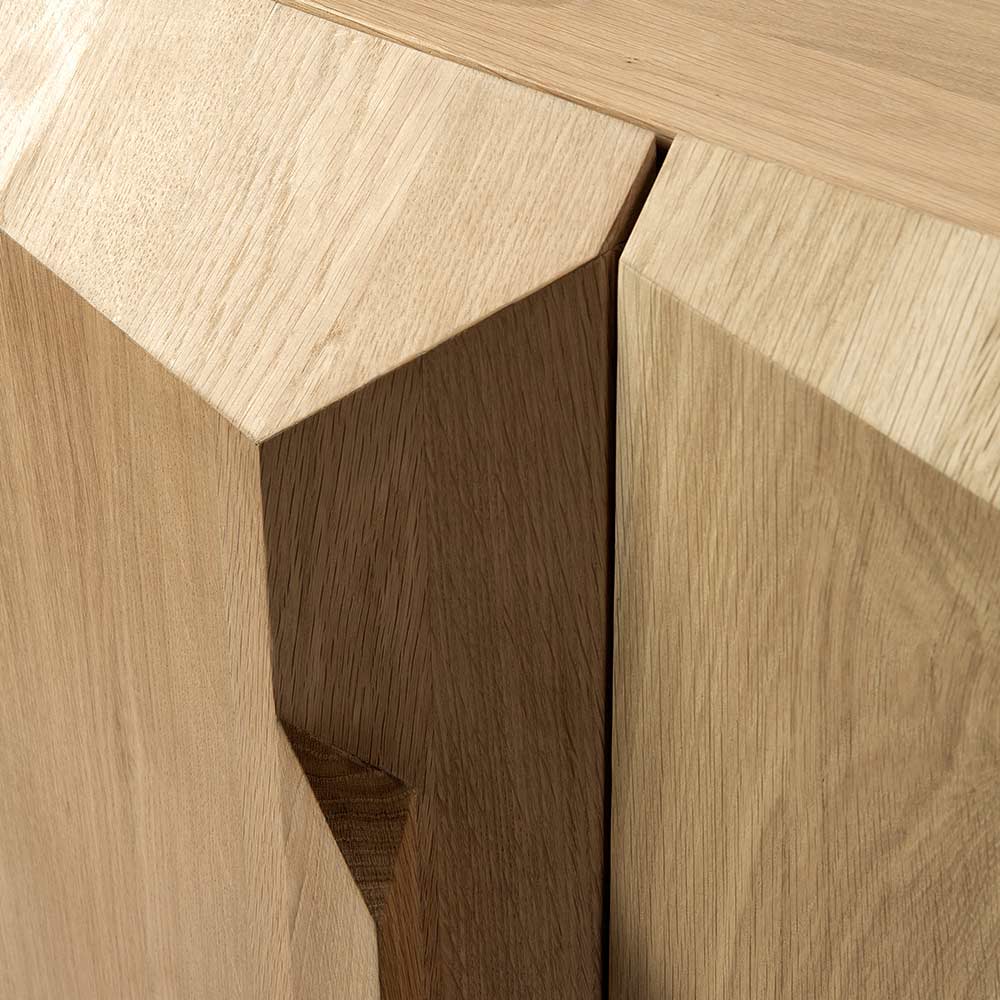 Stairs Sideboard - 3 Doors, Oak