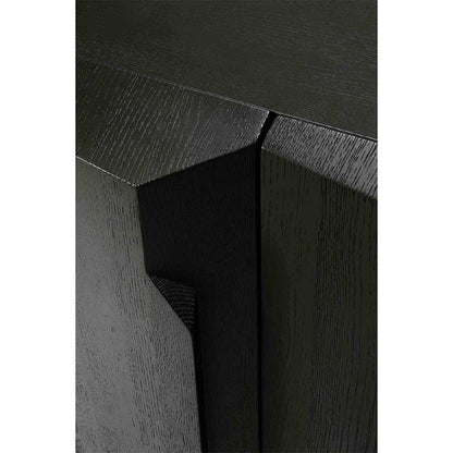 Stairs Sideboard - 4 Doors, Black Oak