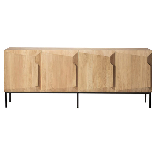 Stairs Sideboard - 4 Doors, Oak