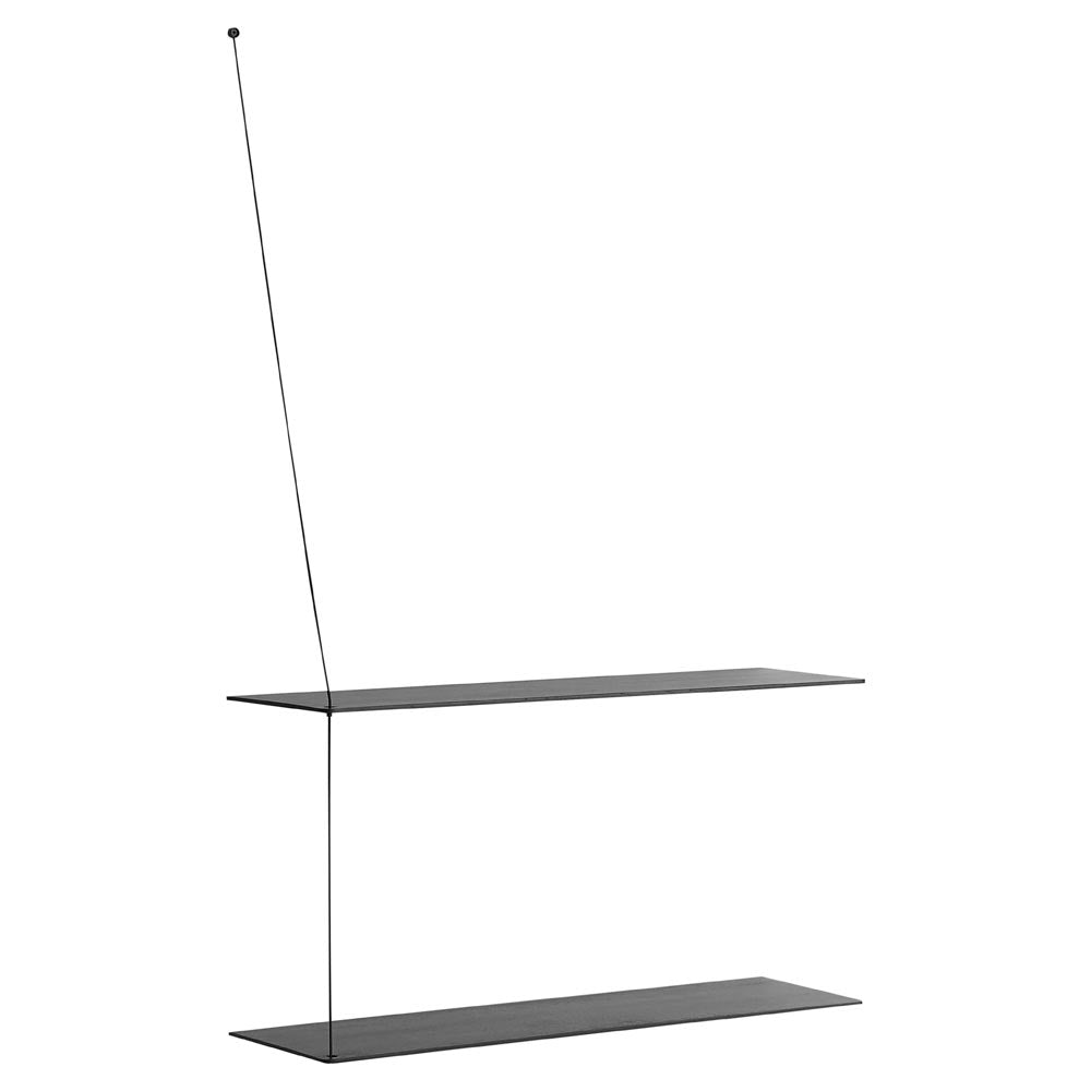 Stedge Shelf - Black Painted Oak