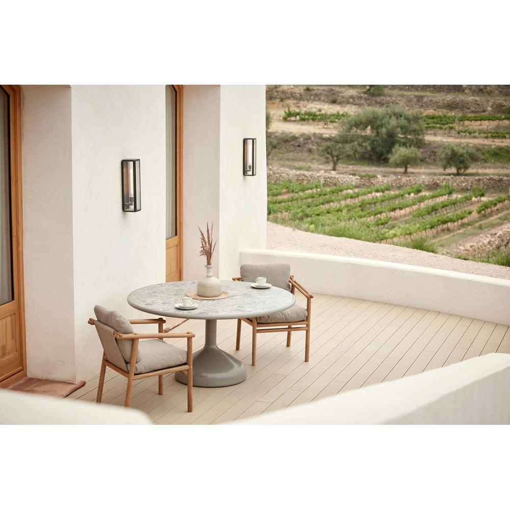 Sticks Armchair - Light Brown Cushions, Teak Frame