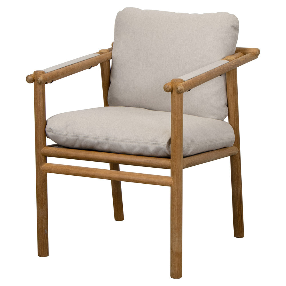 Sticks Armchair - Sand Cushions, Teak Frame