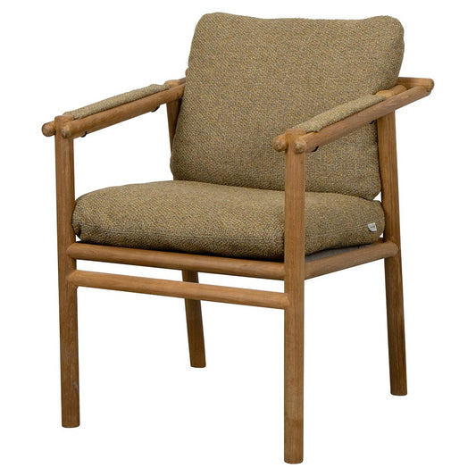 Sticks Armchair - Turmeric Yellow Cushions, Teak Frame