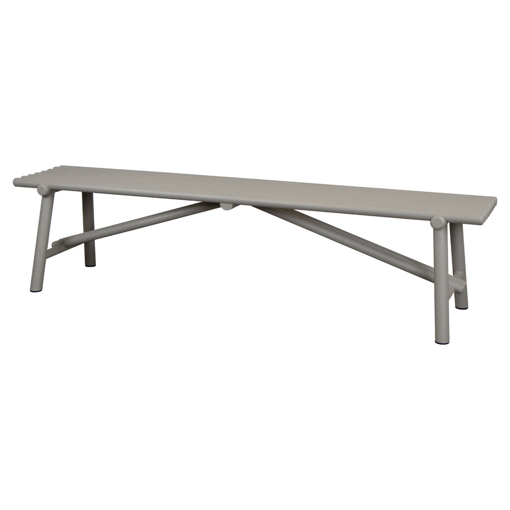 Sticks Bench - Taupe Aluminum
