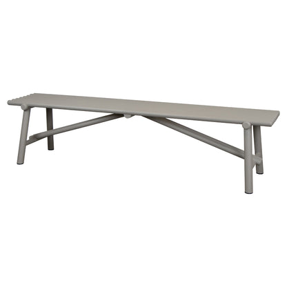Sticks Bench - Taupe Aluminum