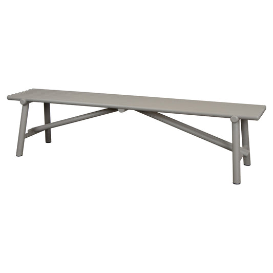 Sticks Bench - Taupe Aluminum