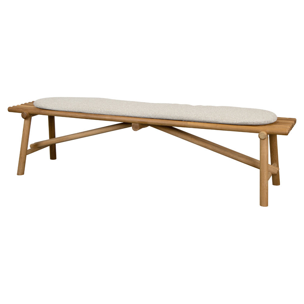 Sticks Bench - Teak, Desert Sand Cushion