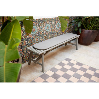 Sticks Bench - Teak, Light Brown Cushion