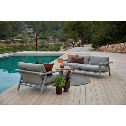 Sticks Lounge Chair - Sand Cushions, Taupe Aluminum Frame