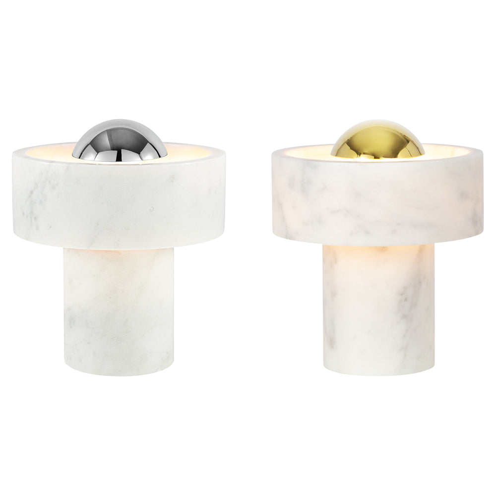 Stone Portable Lamp - Silver