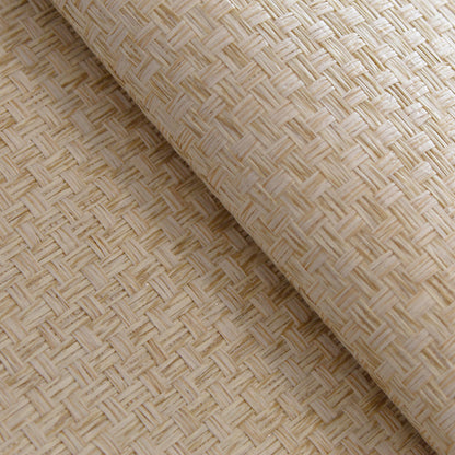 Stranded Box Weave Paperweave Wallpaper - Wheat