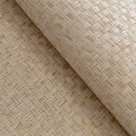 Stranded Box Weave Paperweave Wallpaper - Wheat