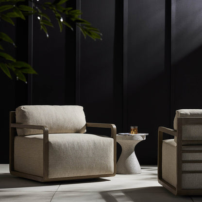 Stroud Outdoor Swivel Chair - Faye Sand
