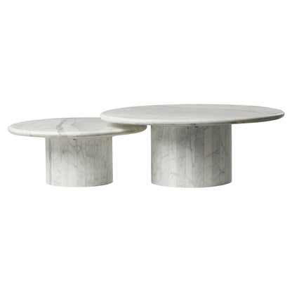 Stuart Nesting Coffee Table Set - White Calacatta Marble