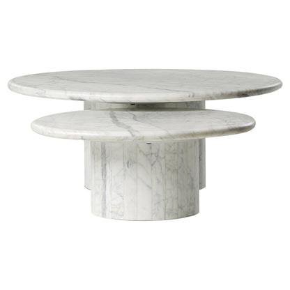 Stuart Nesting Coffee Table Set - White Calacatta Marble