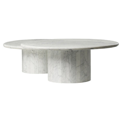 Stuart Nesting Coffee Table Set - White Calacatta Marble