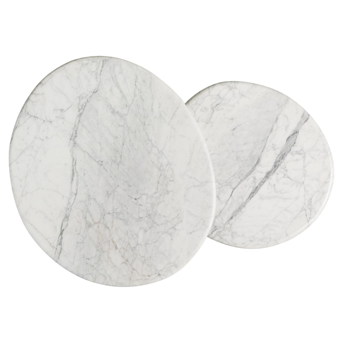 Stuart Nesting Coffee Table Set - White Calacatta Marble