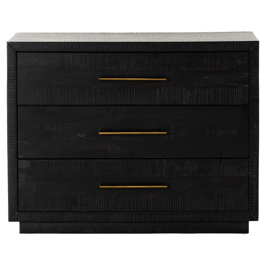 Suki Large Nightstand - Burnished Black