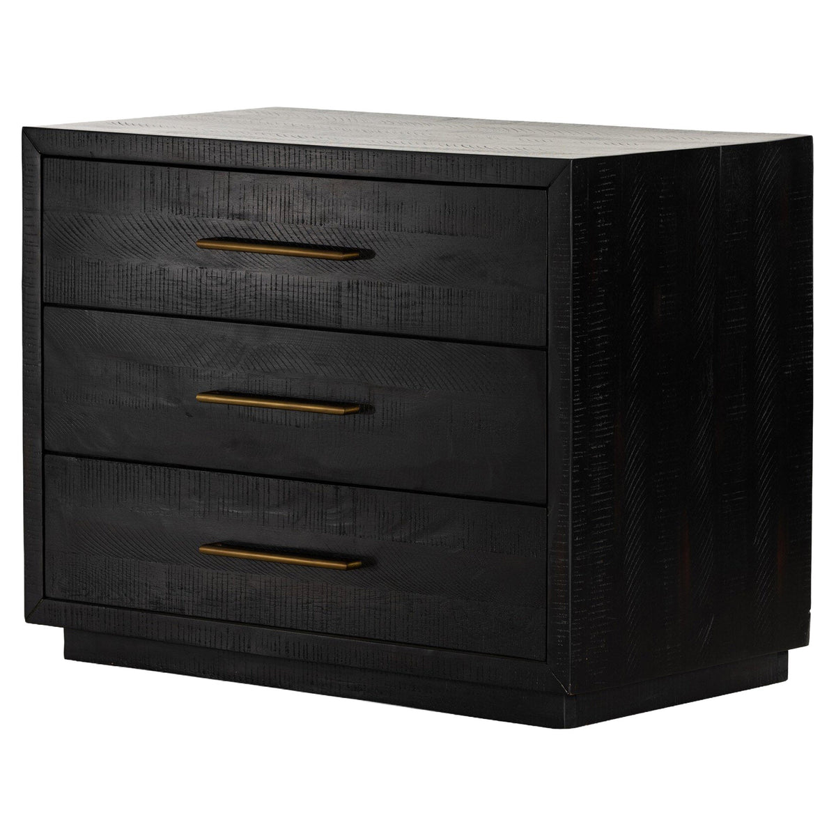 Suki Large Nightstand - Burnished Black