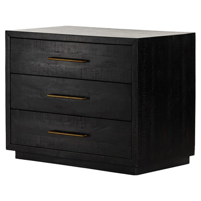 Suki Large Nightstand - Burnished Black