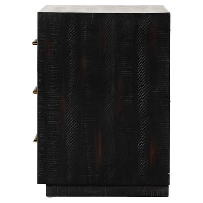 Suki Large Nightstand - Burnished Black