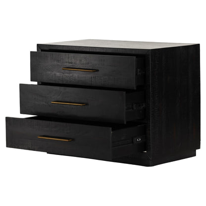Suki Large Nightstand - Burnished Black