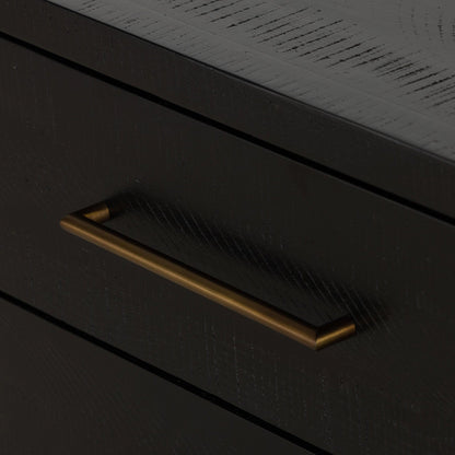Suki Large Nightstand - Burnished Black