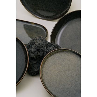 Surface Indi Gray Deep Plate Set of 4 - Large
